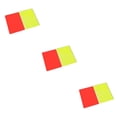 thumbnail image 1 of ziyahi 2 Pieces/Set Football Referee Card Match Red Yellow PVC Cards Professional Competition Warning Tool Game Supply 1 3Set, 1 of 6