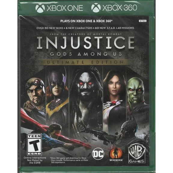 Injustice: Gods Among Us Ultimate Edition (XB1 Packaging) Xbox 360 (Brand New Fa
