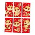 thumbnail image 1 of 6 Sobres rojos Gloria Año Nuevo Chino 2025 Diseño E 17 cm x 9 cm, 1 of 9