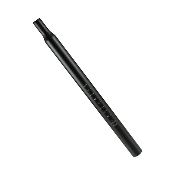 Unique Bargains 31.6x450mm Universal Bike Seat Post Aluminum Alloy Bicycle Saddle Pole Road Bike Seat Tube Mount Black