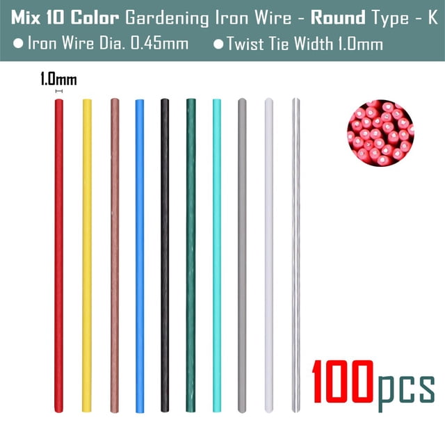 100PCS Gardening Cable Ties Power Wire Loop Tape Garden Plant Twist Tie Line Climbing Vines Ligature Multifunction Fixed String15cm He Qiyong unisex