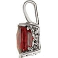 thumbnail image 2 of Genuine Mozambique Garnet Necklace in 14k White Gold, 2 of 9