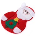 thumbnail image 3 of Wdftyju 1 pieza de bolsas de cubiertos de muñeco de nieve navideño, cubiertos de mesa de comedor (Santa Claus) Wdftyju 1kt5vk3qd6vj5hd2D01, 3 of 6