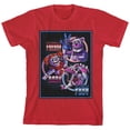 thumbnail image 5 of Bioworld Five Nights at Freddy's Fun Time Characters Youth Red Short Sleeve Tee-XL, 5 of 7