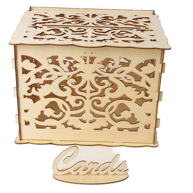 Yuarrent Caja de tarjeta de boda elegante tarjeta DIY reutilizable personalizado plegable sobre cajas de tarjetas de regalo para recepción de boda fiesta Kits de decoración para fiestas JM01374 Yuarrent HA011943-07