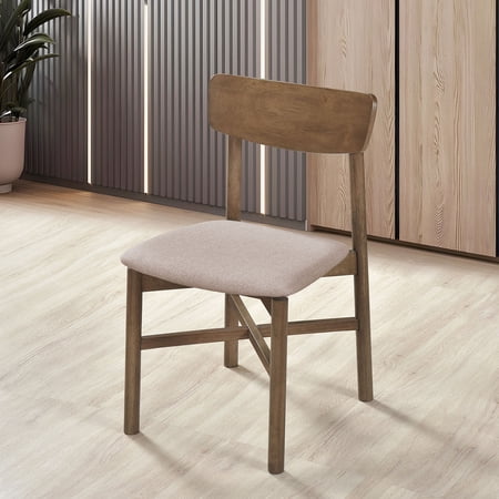 Svenstra Walnut Dining Side Chair (Set of 2) - Wood Walnut - Minimalist Washed Wood Frame - Dining Entertaining - Elegant