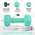 thumbnail image 2 of Dumbbell Yes4All Vinyl Coated 3.5kg Pair Bermuda, 2 of 6