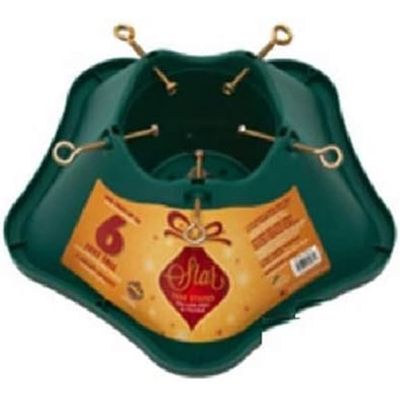 506-ST Christmas Tree Stand, Green Plastic, 6-Ft. - Quantity 1