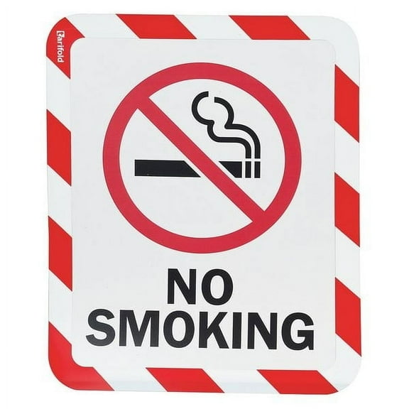 Tarifold Sign Holder,Adhesive,No Smoking,PK2 P194993NP