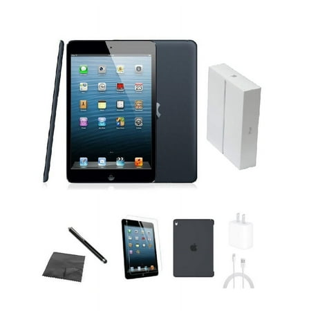 Restored Apple iPad Mini (1st Gen) A1432 (WiFi) 16GB Space Gray Bundle w/ Case, Box, Tempered Glass, Stylus, Charger (Refurbished)