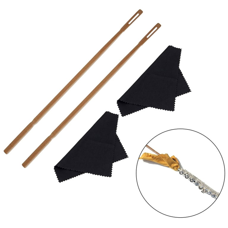  Flute Cleaning Rod with 3pcs Flute Cleaning Cloth