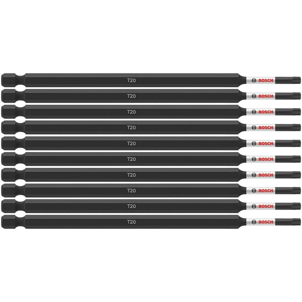 Brocas eléctricas para atornillar BOSCH ITT206B Torx #20, 6 cm, paquete de 10