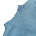 thumbnail image 4 of Baby Girls Long Sleeve Dress Kids Solid Color Denim Blouses Toddler Girl Autumn Button T-Shirt Children Fashion Ruched Tops, 4 of 8