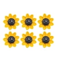 thumbnail image 1 of EeaseMX 10 pegatinas magnéticas de resina con diseño de girasoles para nevera, para el hogar y la oficina (amarillo y negro, tamaño grande), 1 of 7