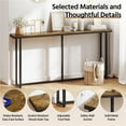 thumbnail image 4 of Yaheetech Table Console Longue Moderne pour Entrée Ou Salon, en Bois, Brun Rustique, 4 of 7