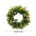 thumbnail image 3 of LEWEEN Easter Faux Simulation Wreath 17.7 Inch, Boho Door Wall Decorations, Indoor Outdoor Home Decor Easter Gifts for Holiday Party Wedding Housewarming, 3 of 4