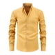 thumbnail image 1 of Blusa y camisa de manga larga con cuello vuelto para hombre, estilo casual, con botones, estampado playero, de poliéster., 1 of 5