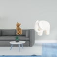 thumbnail image 2 of Figura de escritorio,Estatua de gato,linda decoración para estante o escritorio,Figura de elefante,Figura decorativa de elefante estilo Feng Shui para el hogar,Figura coleccionable decorativa, 2 of 8