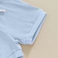 thumbnail image 5 of CAUYDY Preemie Boy Clothing Infant Boys Short Sleeved Romper Set Baby Fall Winter Bodysuit Newborn Picture Outfit 0 3 6 9 12 18 24 Months Sizes 3-6 Months,Sky Blue, 5 of 8