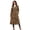 Brown Painterly Cheetah, variant on Jessica London Women's Plus Size Double-Breasted Long Trench Raincoat