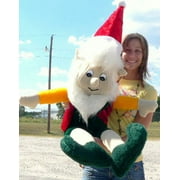 American Made Giant Stuffed Elf 5 Foot Big Christmas Plush White Beard