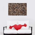 thumbnail image 3 of Kitchen Canvas Wall Art Coffee Bean Picture Dining Room Canvas Painting for Coffee Shop Home Wall Decor, Coffee Berry Framed Artwork for Kitchen Restaurant Decoration Ready to Hang (12" Hx18 W), 3 of 6