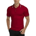 thumbnail image 5 of HAOMEILI Mens Knit Polo Shirts Casual Long/Short Sleeve Classic Polo Shirts Button Down Golf Shirts, 5 of 5