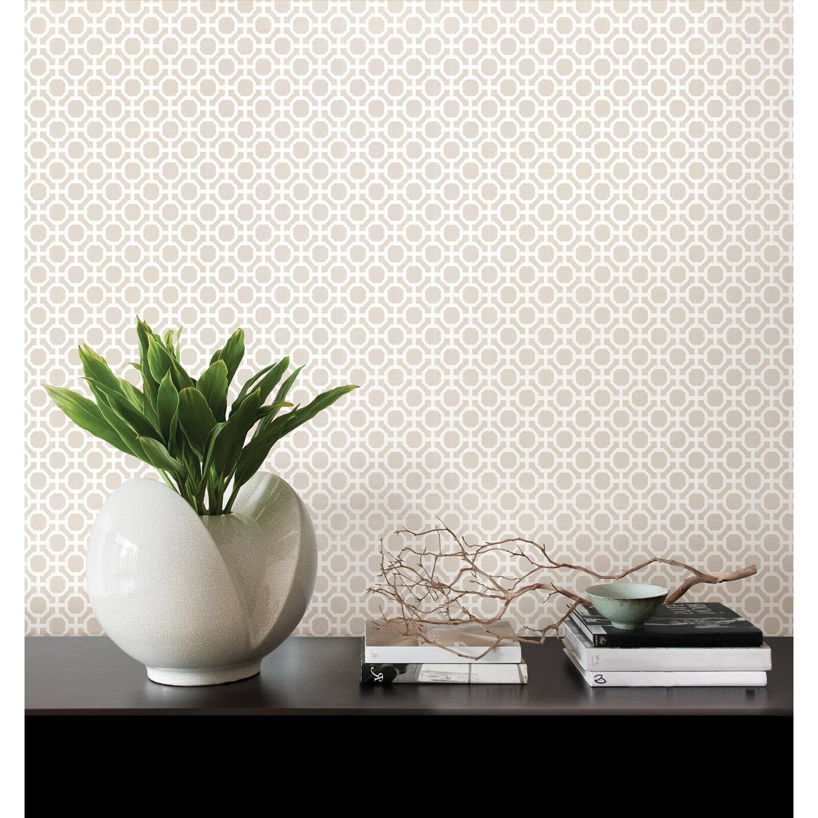 Beatrix Celery Modern Geometric Wallpaper