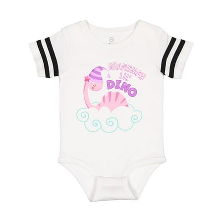 

Inktastic Grandma s Lil Dino with Cute Pink Baby Dinosaur Gift Baby Boy or Baby Girl Bodysuit