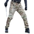 thumbnail image 2 of Wangscanis Men Cargo Pants, Zipper Button Closure Solid/Snakeskin Print Casual Pants Trousers with Pockets, 2 of 2