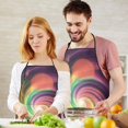 thumbnail image 5 of Colorful Tie Dye Spiral Galaxy Pattern Apron-Garden Aprons for Women with Pockets-Cotton Linen Waterproof Kitchen Cooking Gardening Aprons Adjustable for Kitchen,Cooking,BBQ and Salon 33x27 Inch, 5 of 7