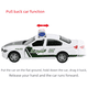 thumbnail image 4 of ¡Modelo de coche de juguete para niños! 1:32 coche de policía fuerza trasera inercia aleación coche simulación sonido y música ligera juguetes, 4 of 5