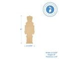 thumbnail image 6 of Wood Nutcracker Cutout 6-inch x 2-3/16-inch Pack of 12 Blank Christmas Ornaments Unfinished for Crafts and Decor, by Woodpeckers, 6 of 8