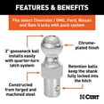 thumbnail image 2 of CURT 60628 Gooseneck Trailer Hitch Ball, 2 of 2