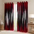 thumbnail image 2 of Homewish Abstract Ombre Stripes Curtains Pack of 2 (42x84 Each),Modern Geometric Pattern Curtains Blackout,Red White Line Bedroom Curtains For Adults,Breathable Home Decor, 2 of 6