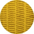 thumbnail image 1 of Ahgly Company Machine Washable Indoor Round Solid Yellow Modern Area Rugs, 5' Round, 1 of 4
