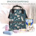 thumbnail image 5 of Daiia Vintage Floral Large Capacity Baby Bag Waterproof Stylish Diaper Bag Mummy Backpack Adjustable Straps Diaper BagBaby Essentials Bag, 5 of 6
