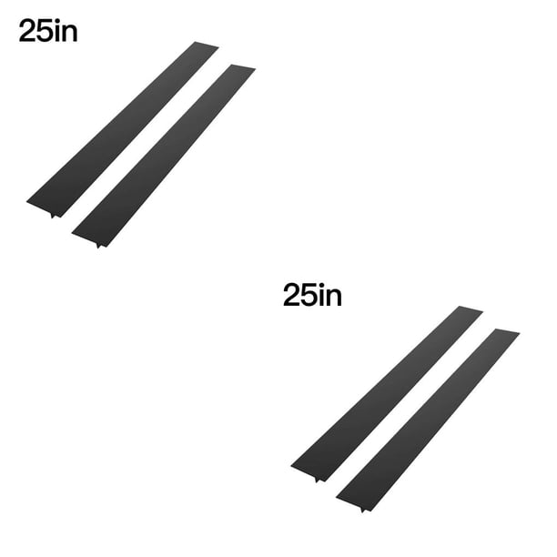 Naiovety Estera resistente de la cubierta de la estufa del silicón de la cocina Negro 2 uds 25 pulgadas 2Conjunto