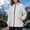 Gray, variant on Rain Jacket Women Long Sleeve Zipper Closure Hooded Trench Coat Solid Color Loose Waterproof Windbreaker Raincoat with Pockets