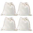 thumbnail image 1 of 4 Pcs Sac de Rangement Créatif en Toile avec Cordon de Serrage, 1 of 9