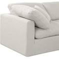 thumbnail image 6 of Meridian Furniture Indulge 140" Linen Fabric U-Shaped Modular Sectional in Cream, 6 of 10