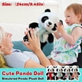 thumbnail image 5 of Cute Panda Stuffed Animal, Realistic Plush Toy Doll with Gray Scarf - for Kids, Boys, Girls, Birthday Gifts, Home Decor, Playtime, Collectibles, 5 of 7