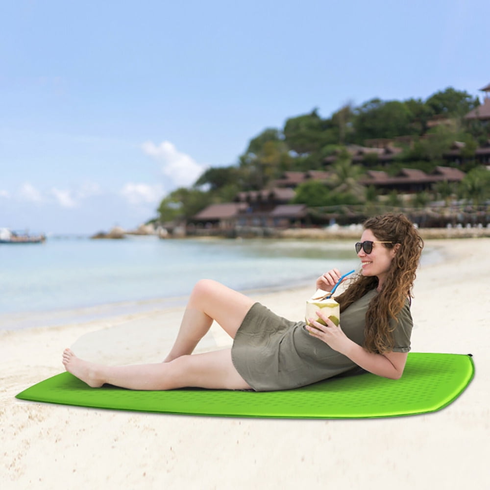 Aimee Lii Inflatable Sleeping Pad with Carrying Bag, Sleeping Pads Compact for Camping Backpacking Hiking Traveling Tent, Green