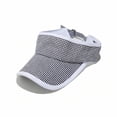 thumbnail image 2 of Generic Womens Cotton Sun Visor Adjustable Gingham Pattern Golf Tennis Outdoor Sports Hat Black,Size M, 2 of 3