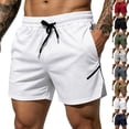 thumbnail image 2 of BRANROY Men's Sport Mesh Shorts - Breathable Elastic Waist Training Shorts for Men,Gym Shorts and Athletic Shorts for Workout,Army Green,XL, 2 of 5