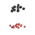 thumbnail image 1 of Paquete de 100 Dados D6 de Seis Caras Sunnimix Negro y Rojo, 1 of 8