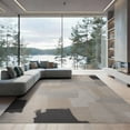 thumbnail image 2 of ODIKA 8'x10' Washable Area Rug Plush Geometric Large Neutral Gradient Block Farmhouse Beige for Dining Room, Office, Lounge, Non-Slip Chair-Friendly Mat, 2 of 7