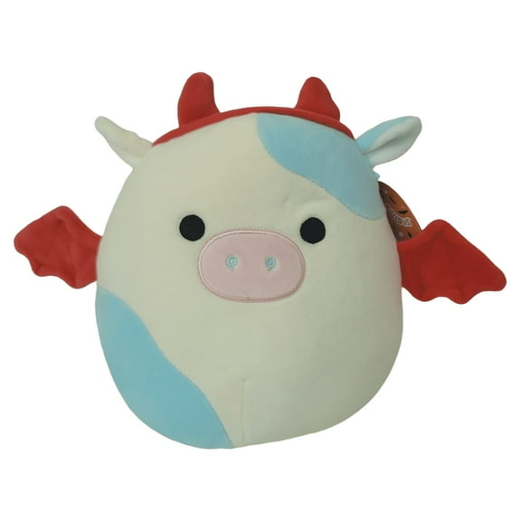 Squishmallows Official Kellytoys Plush 8 Inch Belana the Cow with Horns Halloween Edition Ultimate Soft Animal Stuffed Toy