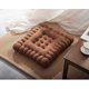 thumbnail image 4 of Café claro Bonito cojín rectangular con forma de galleta para asiento, suelo, bar, sala de juegos, 4 of 5
