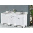 thumbnail image 5 of Design Element Winston 72" Solid Wood Double Sink Bathroom Vanity in White, 5 of 7